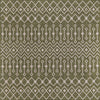 Garden Lattice Oasis Collection Area Rug -  Pergola (Green) Square Green Main