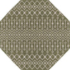 Garden Lattice Oasis Collection Area Rug -  Pergola (Green) Octagon Green Main