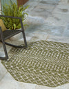 Garden Lattice Oasis Collection Area Rug -  Pergola (Green) Octagon Green  lifestyle 0