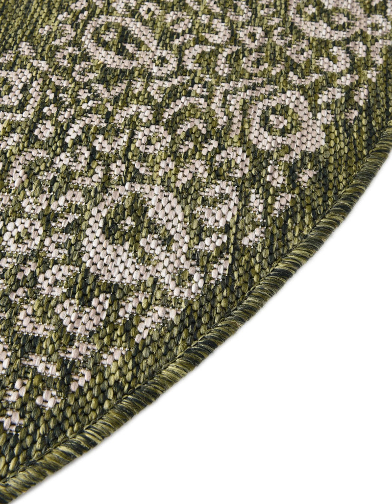 Patio Perimeter Collection Area Rug -  Lanai Oval Green  lifestyle 6