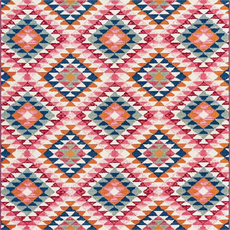 Mesa Oasis Rugs Collection Area Rug - Sedona Square Multi  lifestyle 41