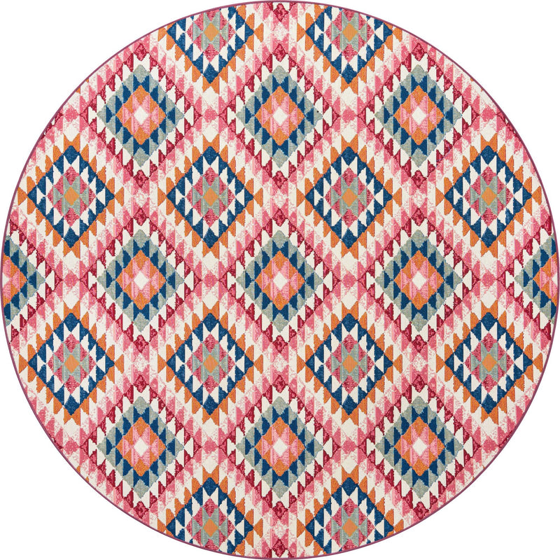 Mesa Oasis Rugs Collection Area Rug - Sedona Round Multi  lifestyle 42