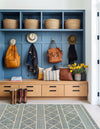 Seaside Lattice Collection Area Rug -  Glade Rectangle Blue  lifestyle 14