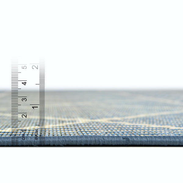 Seaside Lattice Collection Area Rug -  Glade Rectangle Blue  lifestyle 42