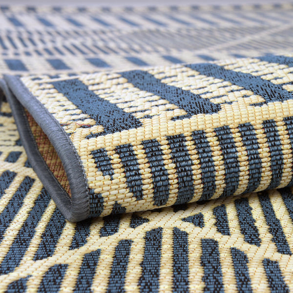 Seaside Lattice Collection Area Rug -  Glade Rectangle Blue  lifestyle 46