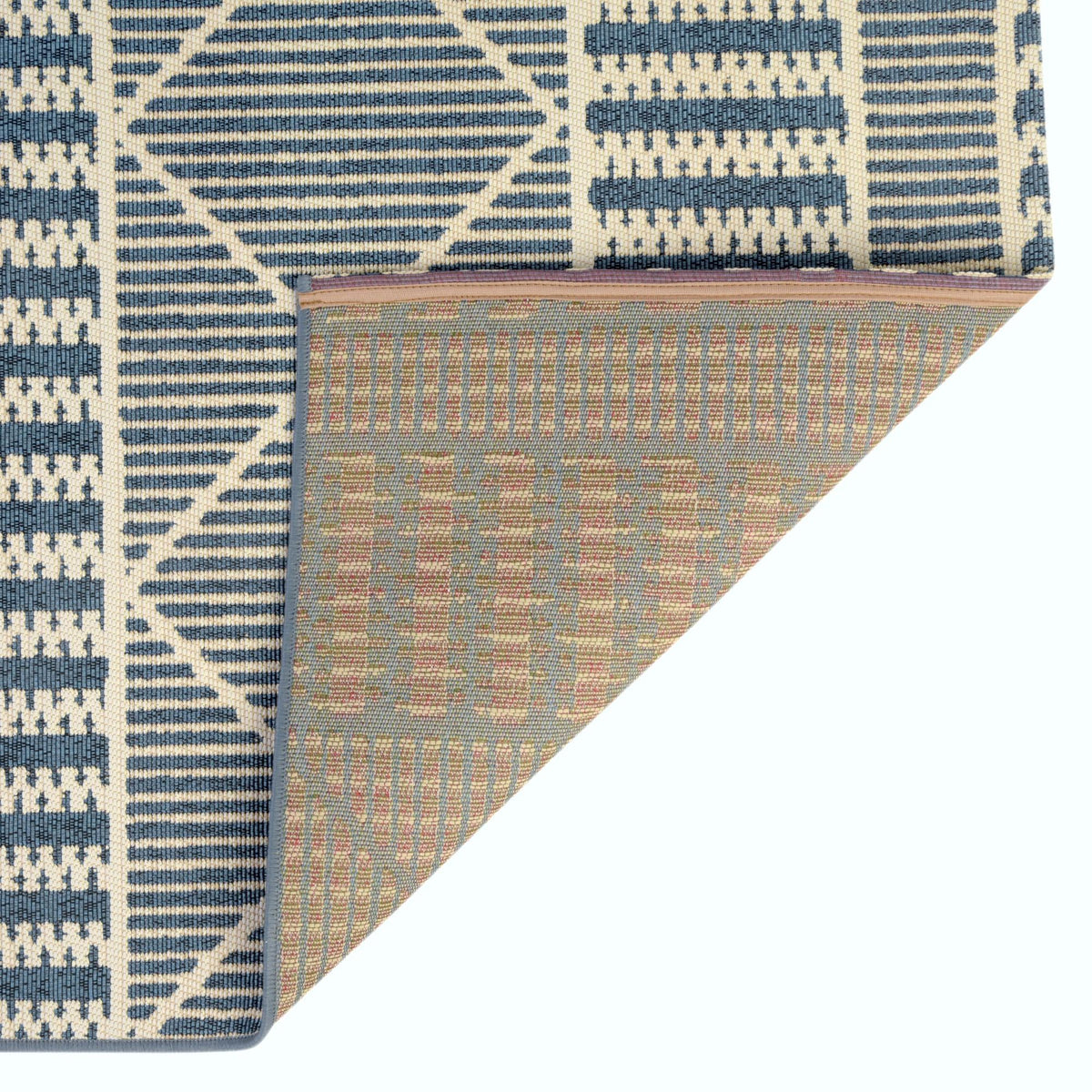 Seaside Lattice Collection Area Rug -  Glade Rectangle Blue  lifestyle 58
