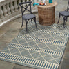 Seaside Lattice Collection Area Rug -  Glade Rectangle Blue  lifestyle 77