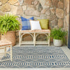Seaside Lattice Collection Area Rug -  Glade Square Blue  lifestyle 199