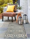 Seaside Lattice Collection Area Rug -  Glade Runner Blue  lifestyle 106