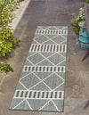 Seaside Lattice Collection Area Rug -  Glade Runner Blue  lifestyle 138