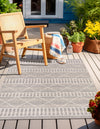 Seaside Lattice Collection Area Rug -  Glade Rectangle Gray  lifestyle 11