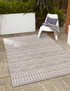 Seaside Lattice Collection Area Rug -  Glade Rectangle Gray  lifestyle 27