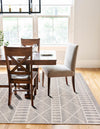 Seaside Lattice Collection Area Rug -  Glade Rectangle Gray  lifestyle 31