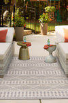 Seaside Lattice Collection Area Rug -  Glade Rectangle Gray  lifestyle 35