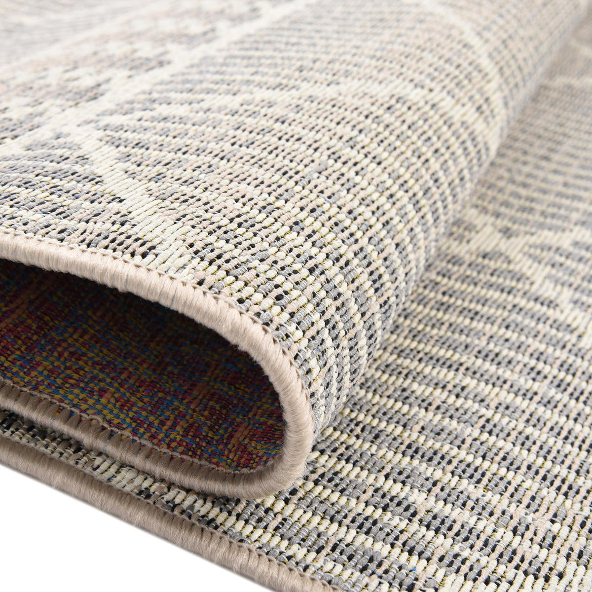 Seaside Lattice Collection Area Rug -  Glade Rectangle Gray  lifestyle 47