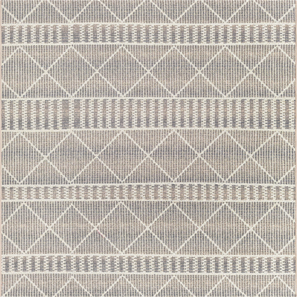 Savannah Pergola Collection Area Rug -  Glade Square Gray  lifestyle 127