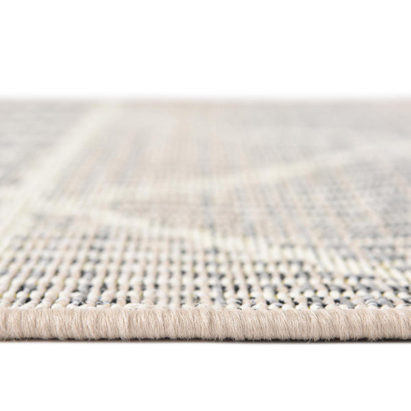 Seaside Lattice Collection Area Rug -  Glade Round Gray  lifestyle 169