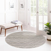 Seaside Lattice Collection Area Rug -  Glade Round Gray  lifestyle 203