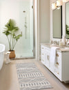 Seaside Lattice Collection Area Rug -  Glade Runner Gray  lifestyle 98