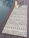 Seaside Lattice Collection Area Rug -  Glade Runner Gray  lifestyle 108