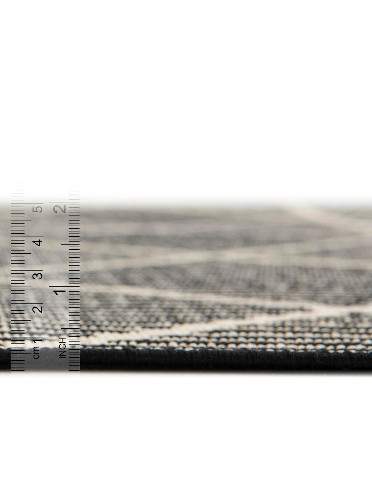 Seaside Lattice Collection Area Rug -  Glade Rectangle Black  lifestyle 44
