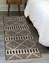 Seaside Lattice Collection Area Rug -  Glade Runner Black  lifestyle 118
