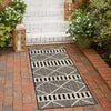 Seaside Lattice Collection Area Rug -  Glade Runner Black  lifestyle 206