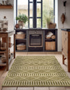 Seaside Lattice Collection Area Rug -  Glade Rectangle Green  lifestyle 17