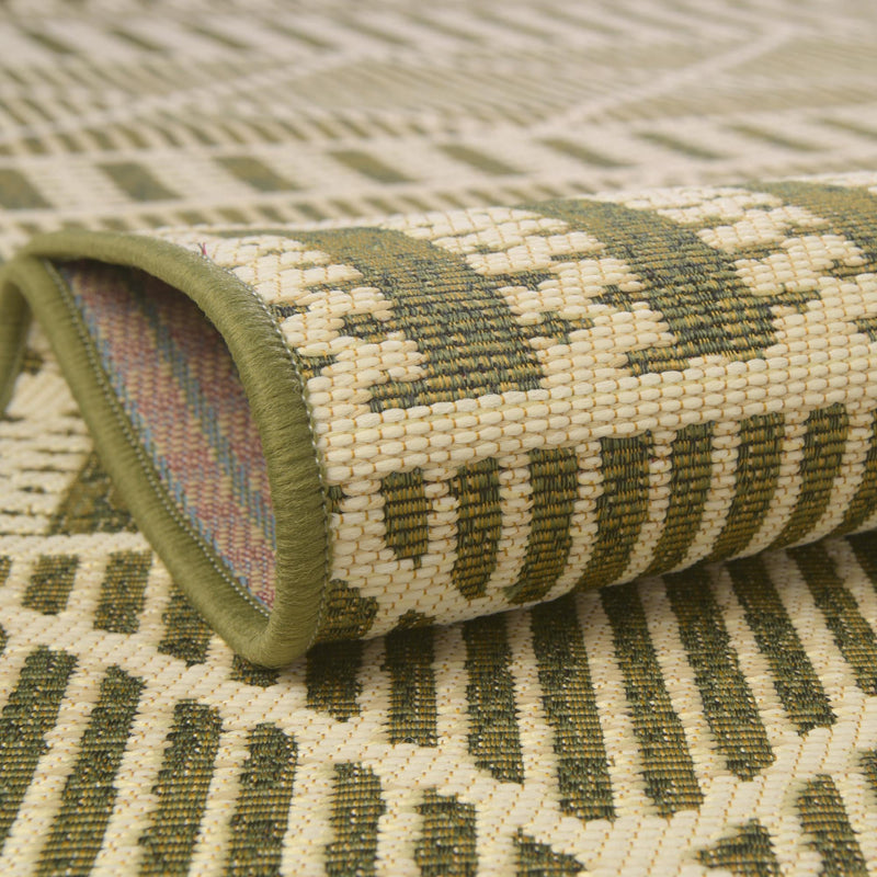 Seaside Lattice Collection Area Rug -  Glade Rectangle Green  lifestyle 49