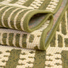 Seaside Lattice Collection Area Rug -  Glade Rectangle Green  lifestyle 73