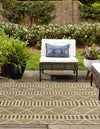 Seaside Lattice Collection Area Rug -  Glade Square Green  lifestyle 102