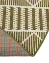 Seaside Lattice Collection Area Rug -  Glade Round Green  lifestyle 182