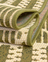 Seaside Lattice Collection Area Rug -  Glade Round Green  lifestyle 186
