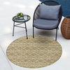 Seaside Lattice Collection Area Rug -  Glade Round Green  lifestyle 197