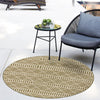 Seaside Lattice Collection Area Rug -  Glade Round Green  lifestyle 208