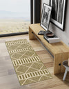 Seaside Lattice Collection Area Rug -  Glade Runner Green  lifestyle 152