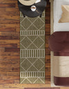 Seaside Lattice Collection Area Rug -  Glade Runner Green  lifestyle 168