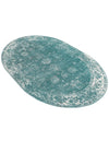 Riviera Elegance Collection Area Rug - Antibes (Turquoise) Oval Turquoise  lifestyle 41