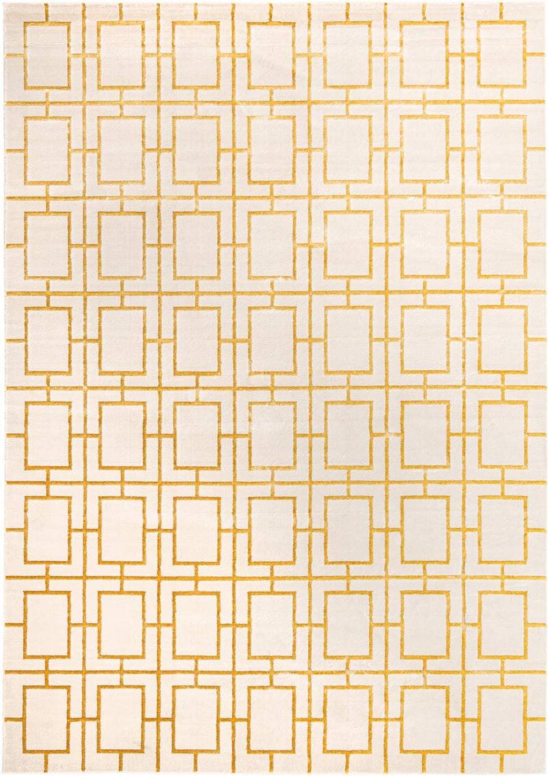 Hollywood Luxe Collection Area Rug -  Beverly (White Gold) Rectangle White Gold  lifestyle 2