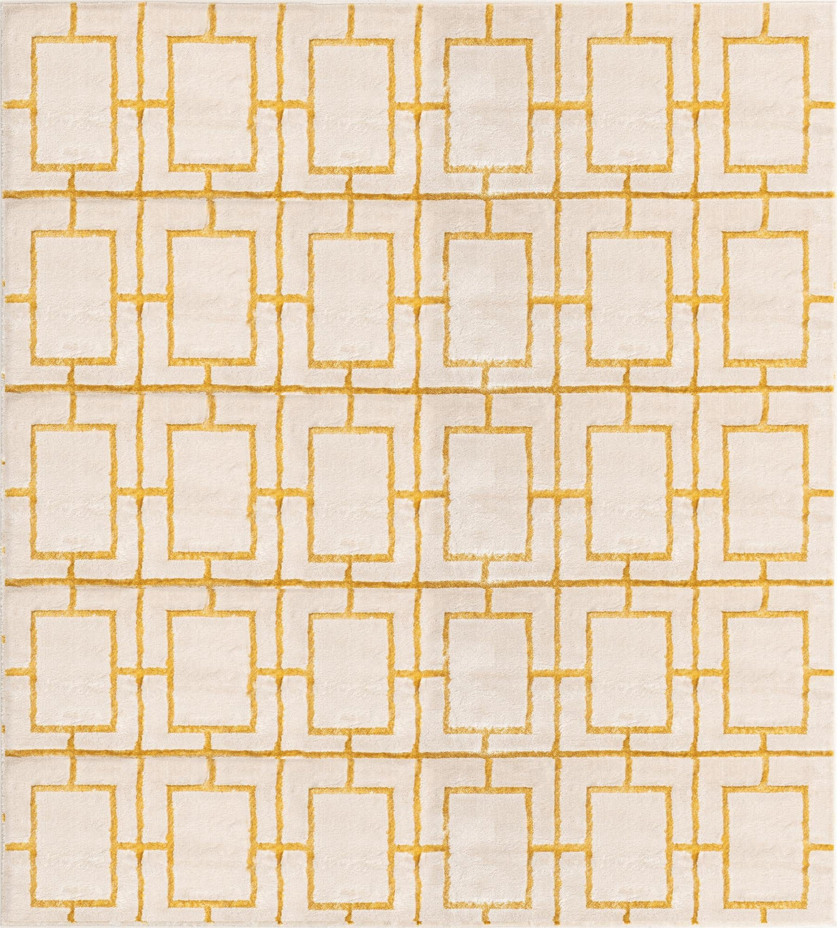 Hollywood Luxe Collection Area Rug -  Beverly (White Gold) Square White Gold  lifestyle 16