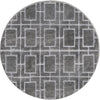 Hollywood Luxe Collection Area Rug -  Beverly (Gray Silver) Round Gray Silver  lifestyle 42