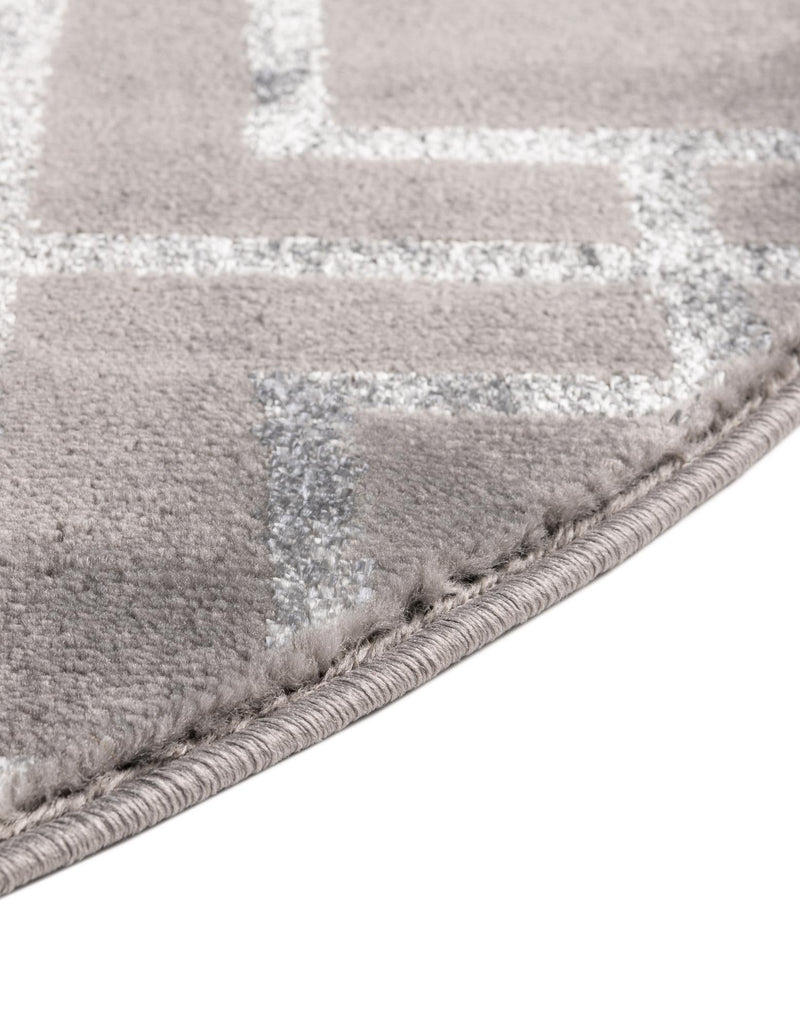 Hollywood Luxe Collection Area Rug -  Beverly (Gray Silver) Oval Gray Silver  lifestyle 37