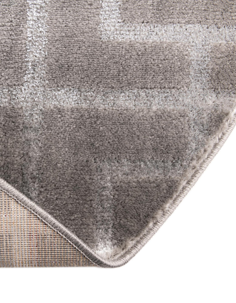 Hollywood Luxe Collection Area Rug -  Beverly (Gray Silver) Oval Gray Silver  lifestyle 43
