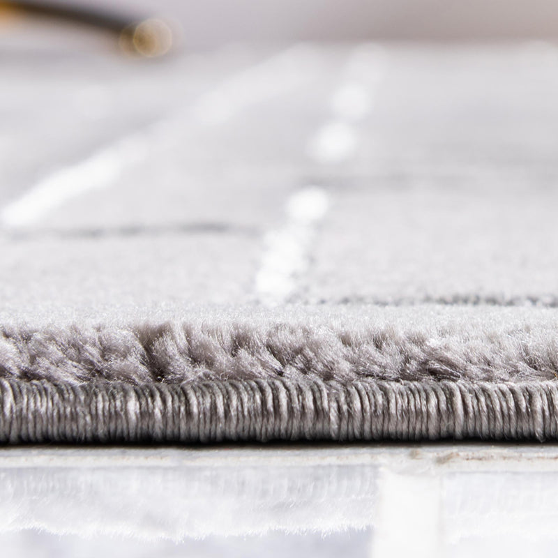 Hollywood Luxe Collection Area Rug -  Beverly (Gray Silver) Oval Gray Silver  lifestyle 37