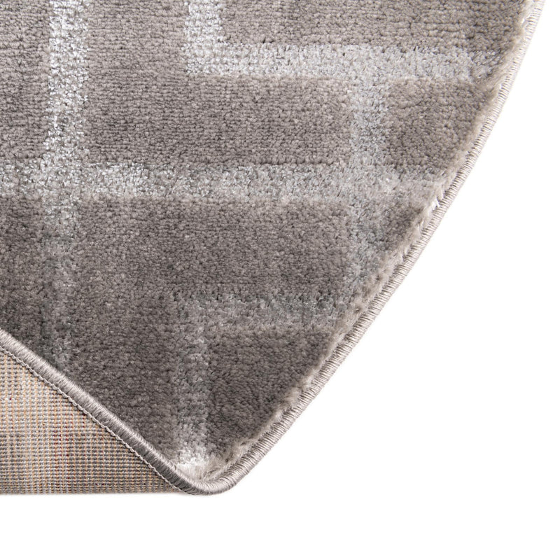 Hollywood Luxe Collection Area Rug -  Beverly (Gray Silver) Oval Gray Silver  lifestyle 42