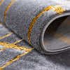 Hollywood Luxe Collection Area Rug -  Beverly (Gray Gold) Round Gray Gold  lifestyle 33
