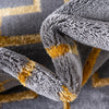 Hollywood Luxe Collection Area Rug -  Beverly (Gray Gold) Round Gray Gold  lifestyle 37
