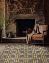 Hollywood Luxe Collection Area Rug -  Beverly (Gray Gold) Square Gray Gold  lifestyle 23