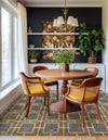 Hollywood Luxe Collection Area Rug -  Beverly (Gray Gold) Square Gray Gold  lifestyle 29