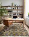 Hollywood Luxe Collection Area Rug -  Beverly (Gray Gold) Square Gray Gold  lifestyle 31